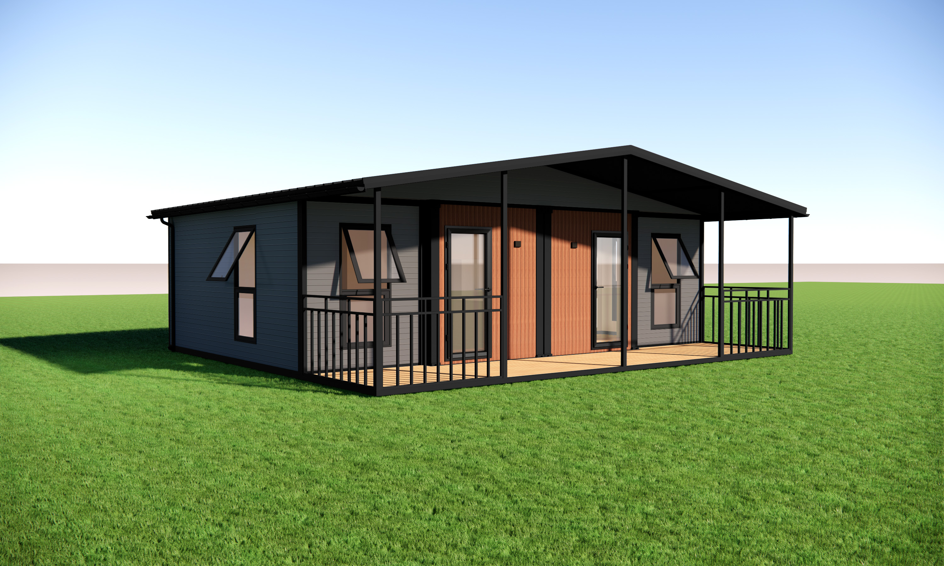 Brightway Co-Living studio exterior with covered veranda
